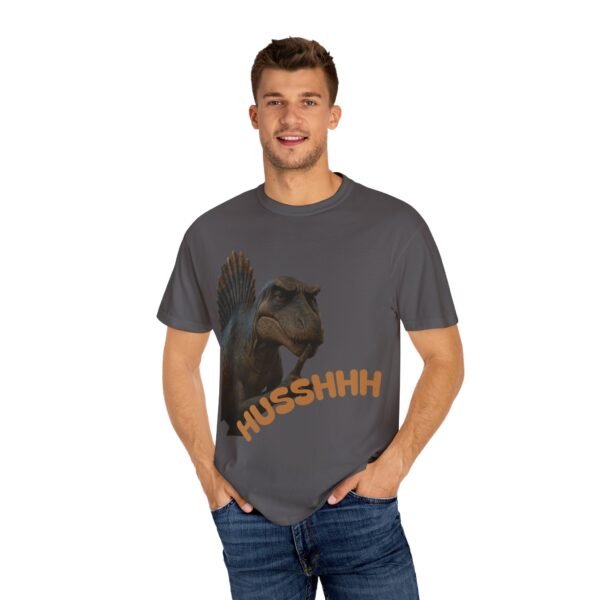 HUSS HHH Unisex Garment-Dyed T-shirt | Funny Graphic Tee, Casual Wear, Gift for Friends, Humorous Shirt, Quirky Apparel - Image 4